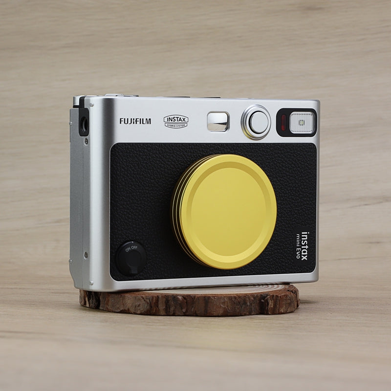 Haoge Metal Lens Cap for Fujifilm Instax Mini Evo Film Photo Camera Accessories Lens Cover,Gold