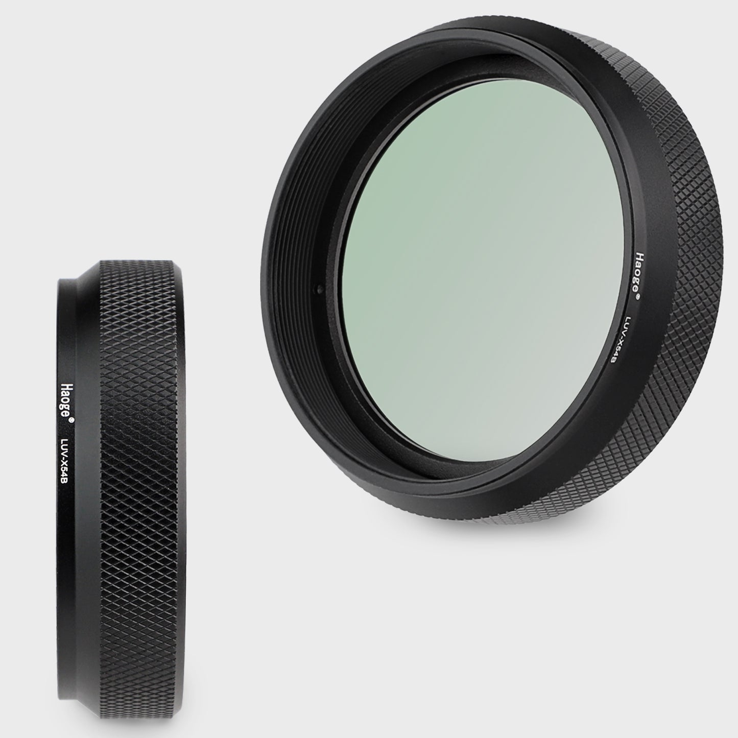 Haoge Metal Lens Hood with MC UV Protection Multicoated Ultraviolet Lens Filter for Fujifilm Fuji X100VI Camera Black LUV-X54B