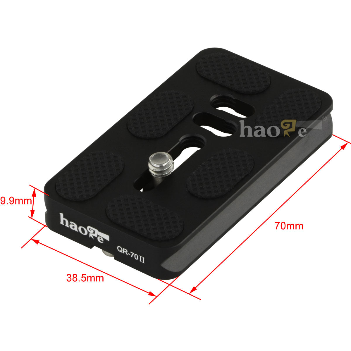 Haoge 140mm Nodal Slide Double Dovetail Focusing Rail Plate with Metal Quick Release Clamp and 70mm Plate for Camera Panoramic Panorama Close Up Macro Shoot fit Arca Swiss RRS Benro Kirk