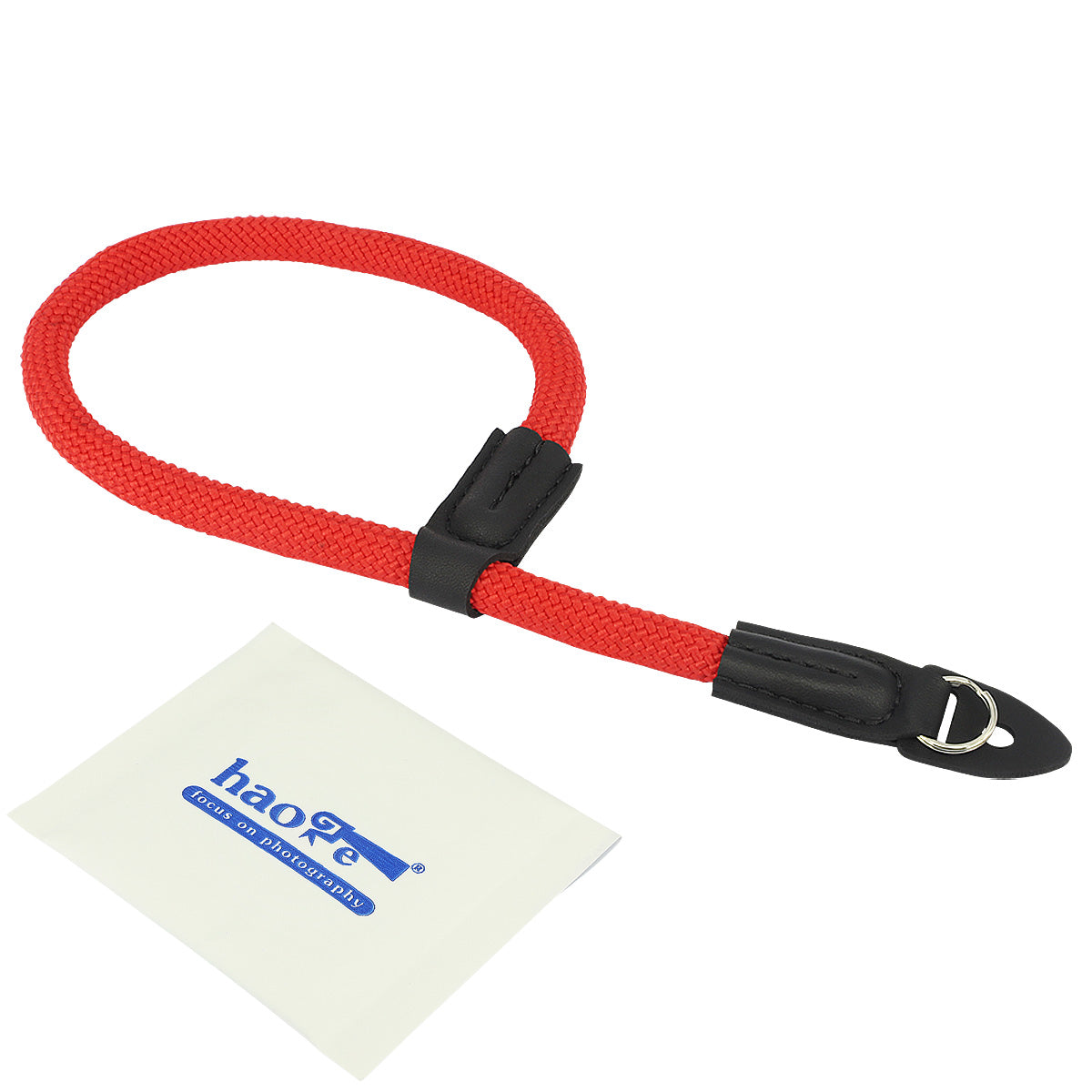 Haoge Camera Hand Wrist Strap for Olympus E-M1 E-M5 II III E-M10 II III E-P5 E-PL5 E-PL6 E-PL7 E-PL8 E-PL9 E-PL10 SH-1 SH-2 SH-3 PEN-F EM1 EM5 EM10 EP5 EPL7 EPL8 EPL9 EPL10 PENF Climbing Rope Red