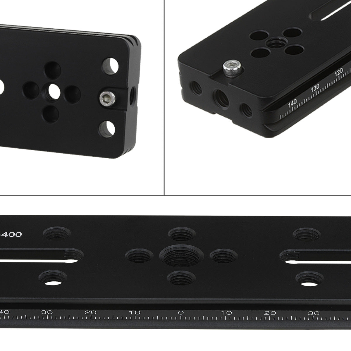 Haoge HQR-300 300mm Multi-purpose Dual Dovetail Long Quick Release Extender Rail Sliding Plate for Camera Tripod Ballhead Clamp fit Benro Arca Swiss Sunwayfoto