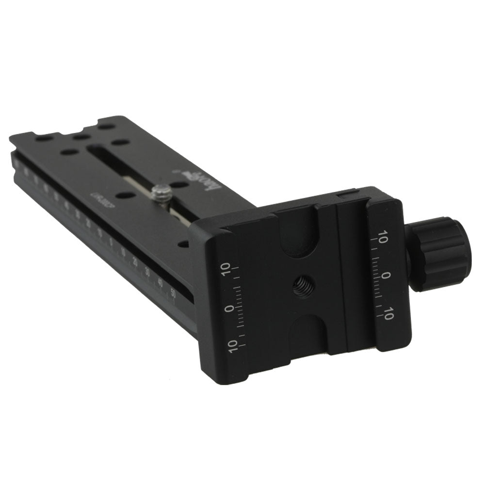Haoge LVR-200CP 200mm Dual Dovetails Nodal Slide Vertical Rail with 90 Degree Quick Release Clamp Compatible with Arca-Swiss SUNWAYFOTO
