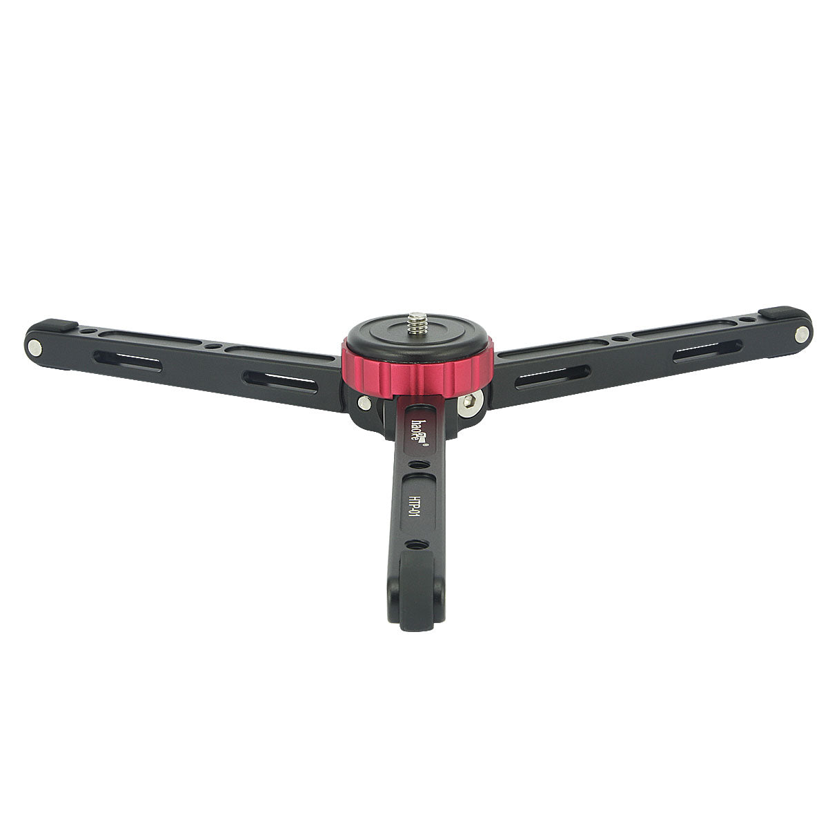 Haoge HTP-01 Table Top Tabletop Tripod Desktop Stand with 1/4 Screw Mount and Function Leg Design for DSLR Camcorder Digital Camera Low Angle Shot Macro Photography Max load 6.8kg 15lb
