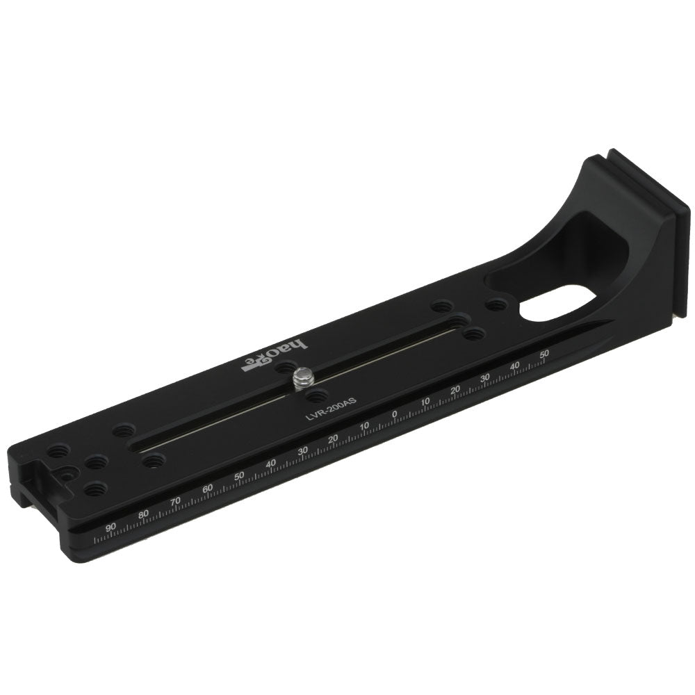 Haoge LVR-200AS 200mm Dual Dovetails Nodal Slide Vertical Rail with 90 Degree Quick Release Dovetail Compatible with Arca-Swiss SUNWAYFOTO