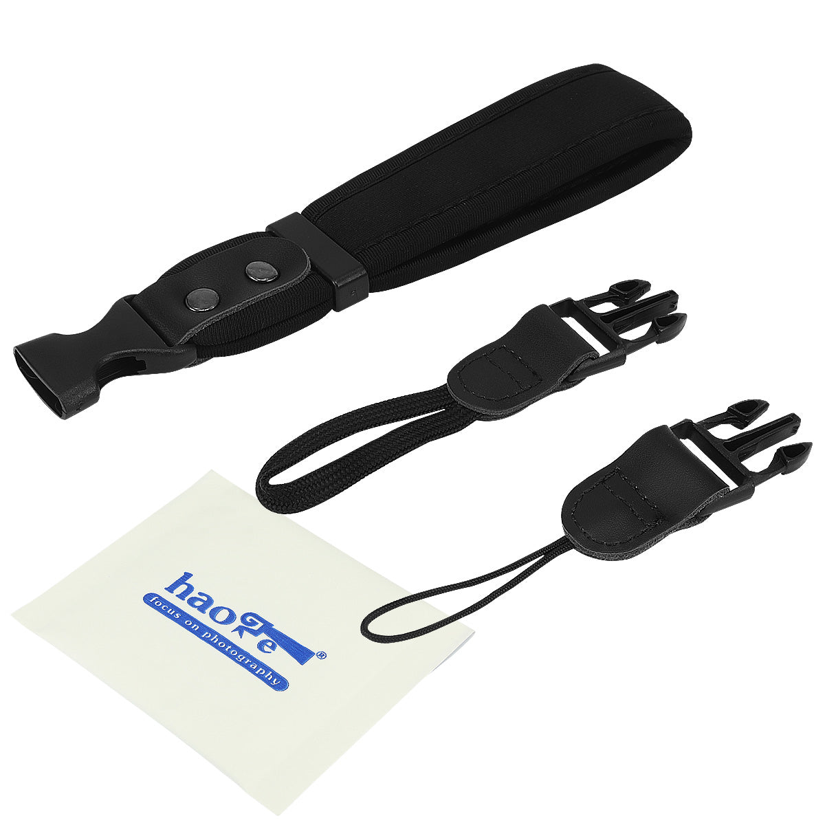 Haoge Camera Hand Wrist Strap with 2 Connections for Canon Nikon Sony Fujifilm Panasonic Ricoh DSLR SLR Mirrorless Point & Shoot Cameras