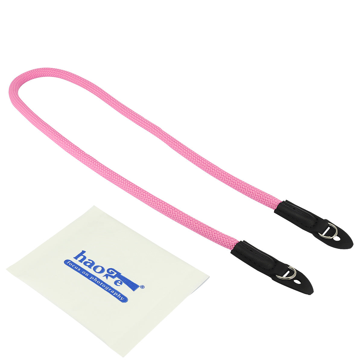 Haoge Camera Neck Strap for Sony a5000 a5100 a6000 a6100 a6300 a6400 a6500 a6600 NEX-3N NEX-5T NEX-5R NEX-6 NEX-7 NEX3 NEX5 NEX6 NEX7 A7C A7CII A7CR A1II Climbing Rope Pink