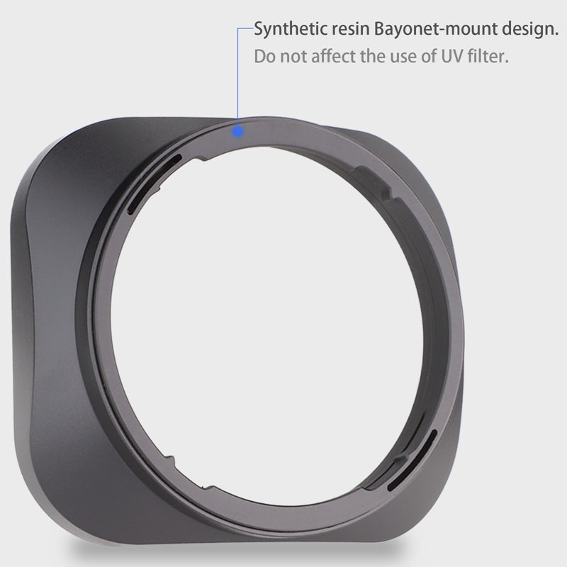 Haoge Bayonet Square Metal Lens Hood for Sigma 30mm F1.4 DC DN Lens LH-SM30