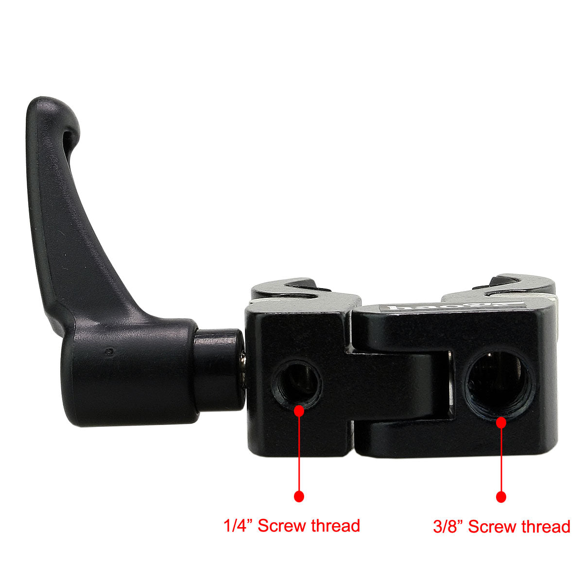 Haoge 11 inch Articulating Friction Magic Arm with Small Clamp Crab Pliers Clip for HDMI LCD Monitor LED Light DSLR Camera Video Tripod Red