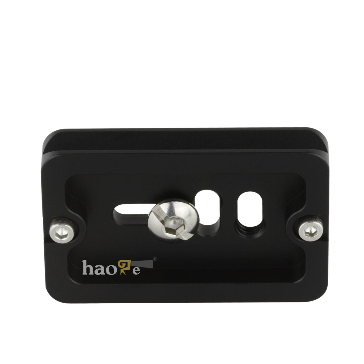 Haoge 58mm Screw Knob Clamp Adapter with 60mm QR Quick Release Plate for Camera Tripod Ballhead Monopod Ball Head Fit Arca Swiss