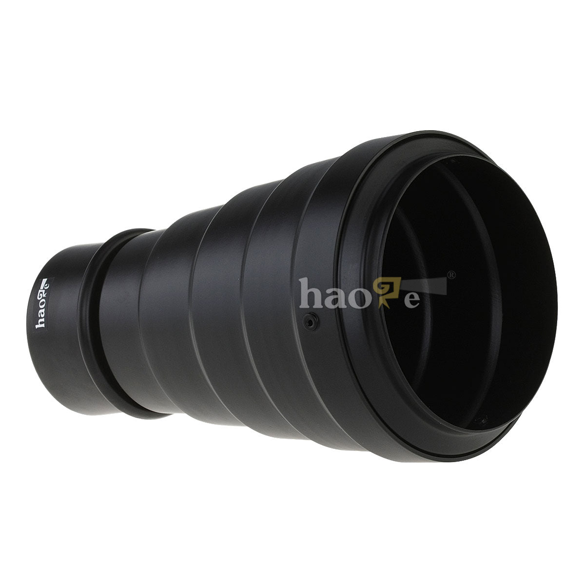 Haoge Metal Conical Snoot with Honeycomb Grid and Color Gel Filter Kit for Balcar Paul C Buff AlienBees Einstein White Lightning Studio Strobe Monolight Photography Flash Light