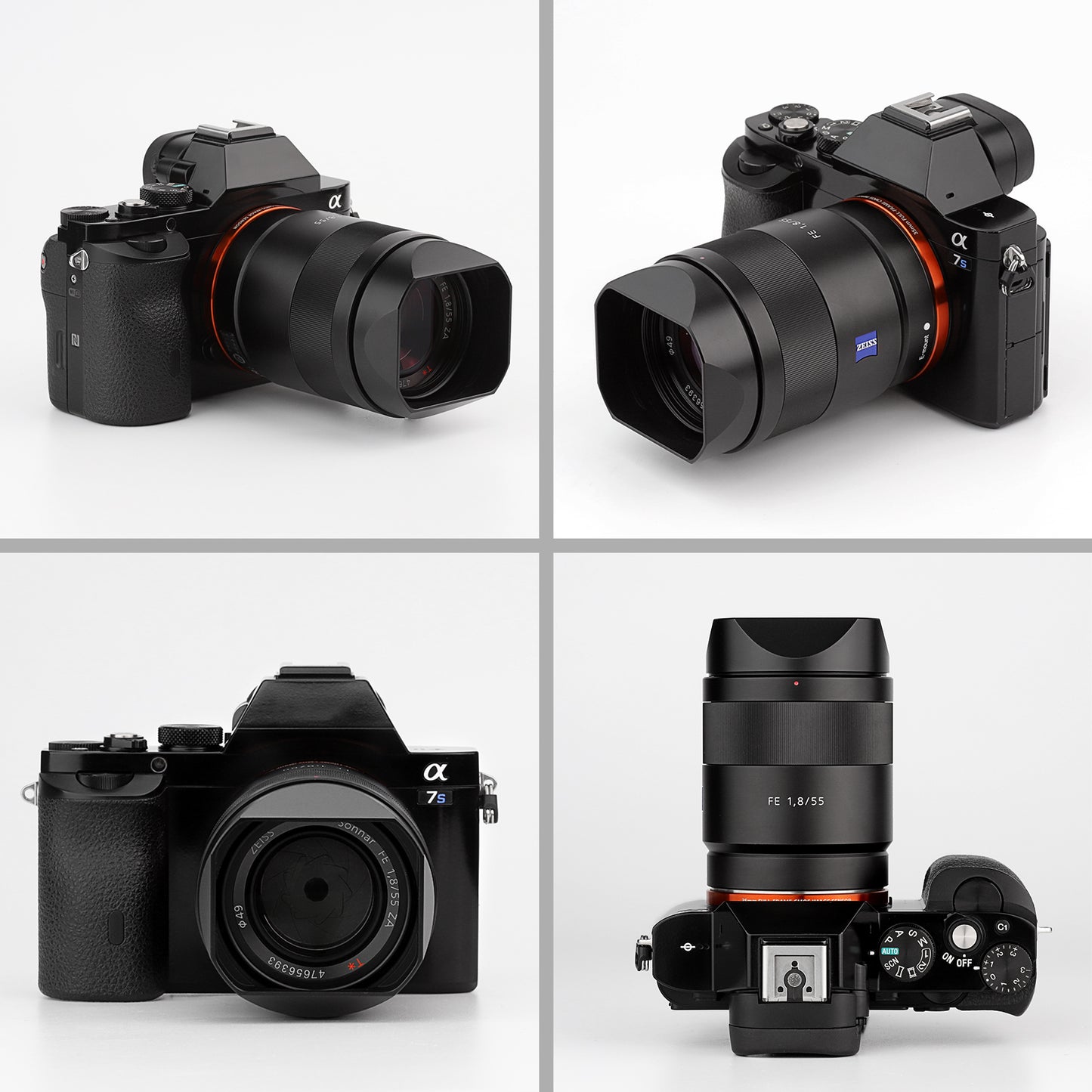 Haoge LH-RX1B Square Metal Bayonet Lens Hood Shade for Sony Cyber Shot DSC RX1 RX1R RX1RII RX1RIII and FE 35MM F2.8 55MM/F1,8 Lens