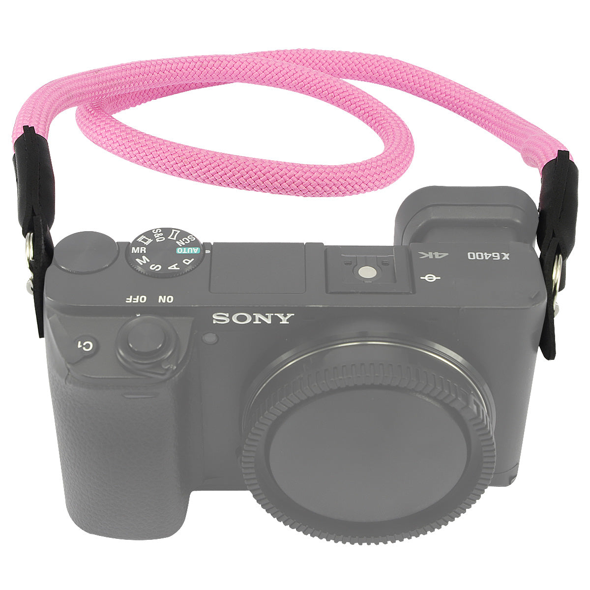 Haoge Camera Neck Strap for Sony a5000 a5100 a6000 a6100 a6300 a6400 a6500 a6600 NEX-3N NEX-5T NEX-5R NEX-6 NEX-7 NEX3 NEX5 NEX6 NEX7 A7C A7CII A7CR A1II Climbing Rope Pink