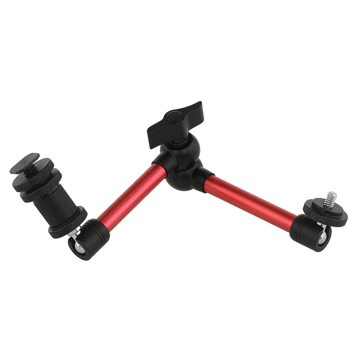 Haoge 11 Inch Adjustable Friction Articulating Magic Arm for DSLR Camera LCD Monitor LED Light Red