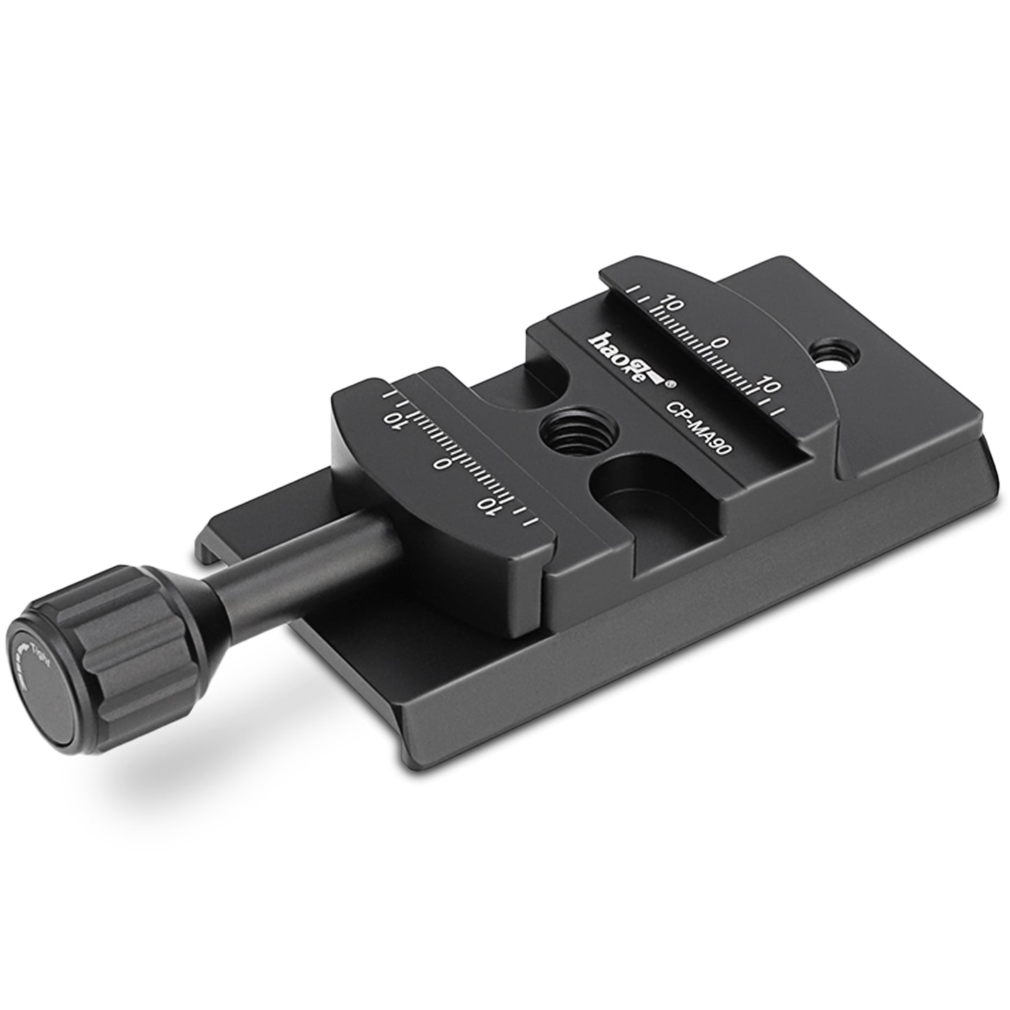 Haoge CP-MA90 Quick Release QR Clamp Adapter Convertor for Select Manfrotto Sachtler Benro Sirui Tripod Fluid Video Head to Arca-Swiss Compatible