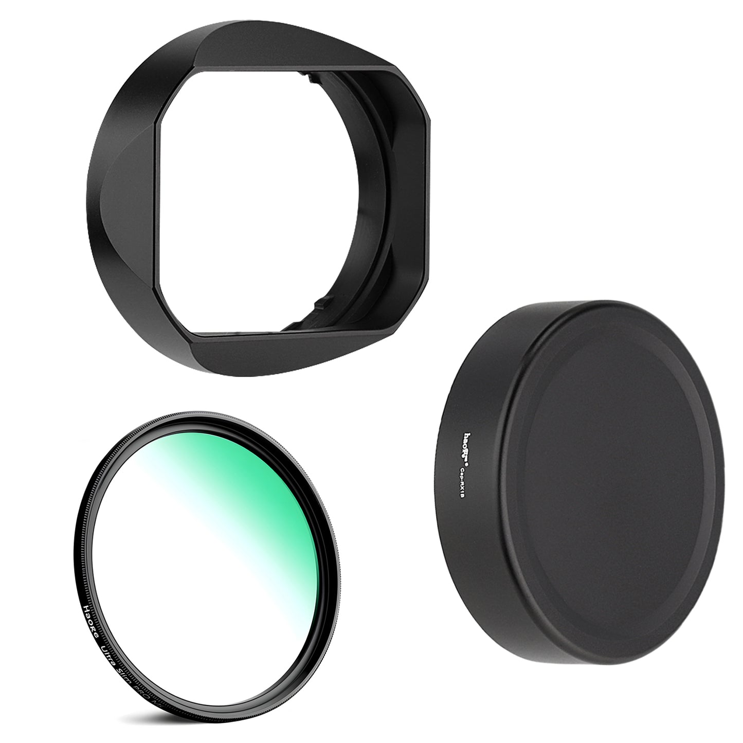 Haoge LH-RX1B Square Metal Bayonet Lens Hood Shade for Sony Carl Zeiss Sonnar T* FE 35mm F2.8 ZA,FE 55MM F1.8 ZA,FE24mm f1.8 ZA Lens Lens