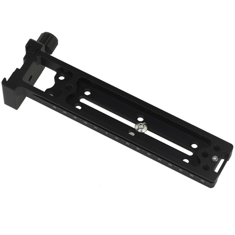 Haoge LVR-200CP 200mm Dual Dovetails Nodal Slide Vertical Rail with 90 Degree Quick Release Clamp Compatible with Arca-Swiss SUNWAYFOTO