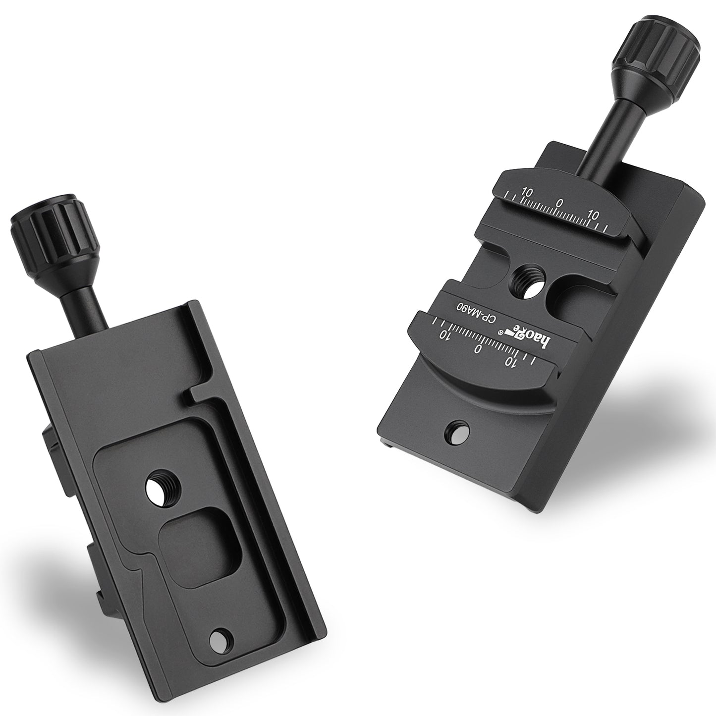 Haoge CP-MA90 Quick Release QR Clamp Adapter Convertor for Select Manfrotto Sachtler Benro Sirui Tripod Fluid Video Head to Arca-Swiss Compatible