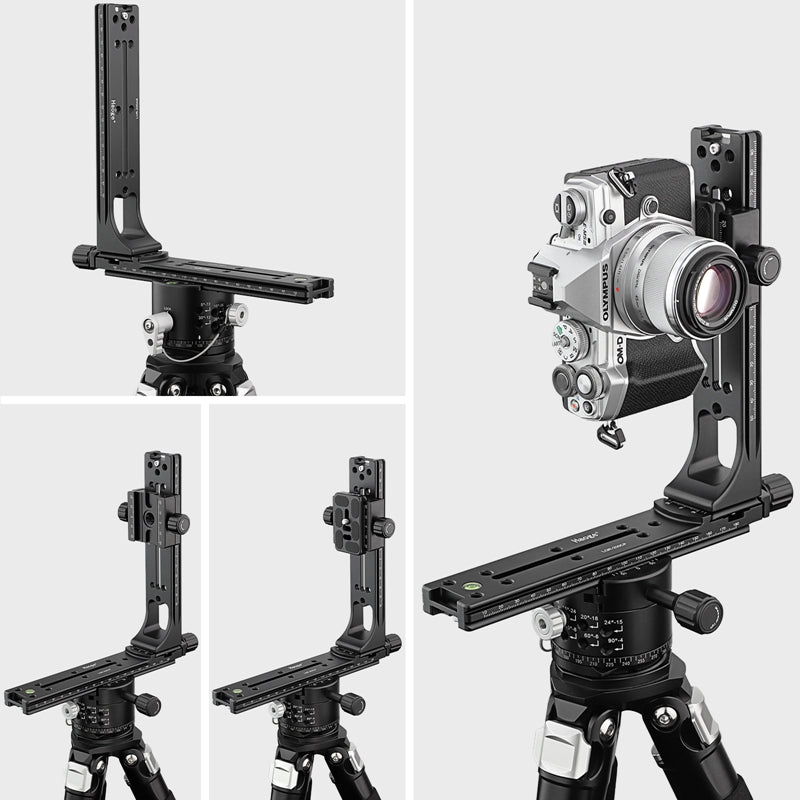 Haoge PA-64T 64mm Panoramic Panorama Pano Indexing Index Rotator Tripod Monopod Head - 10 Detent Interval Quick Release Clamp fit Arca Swiss