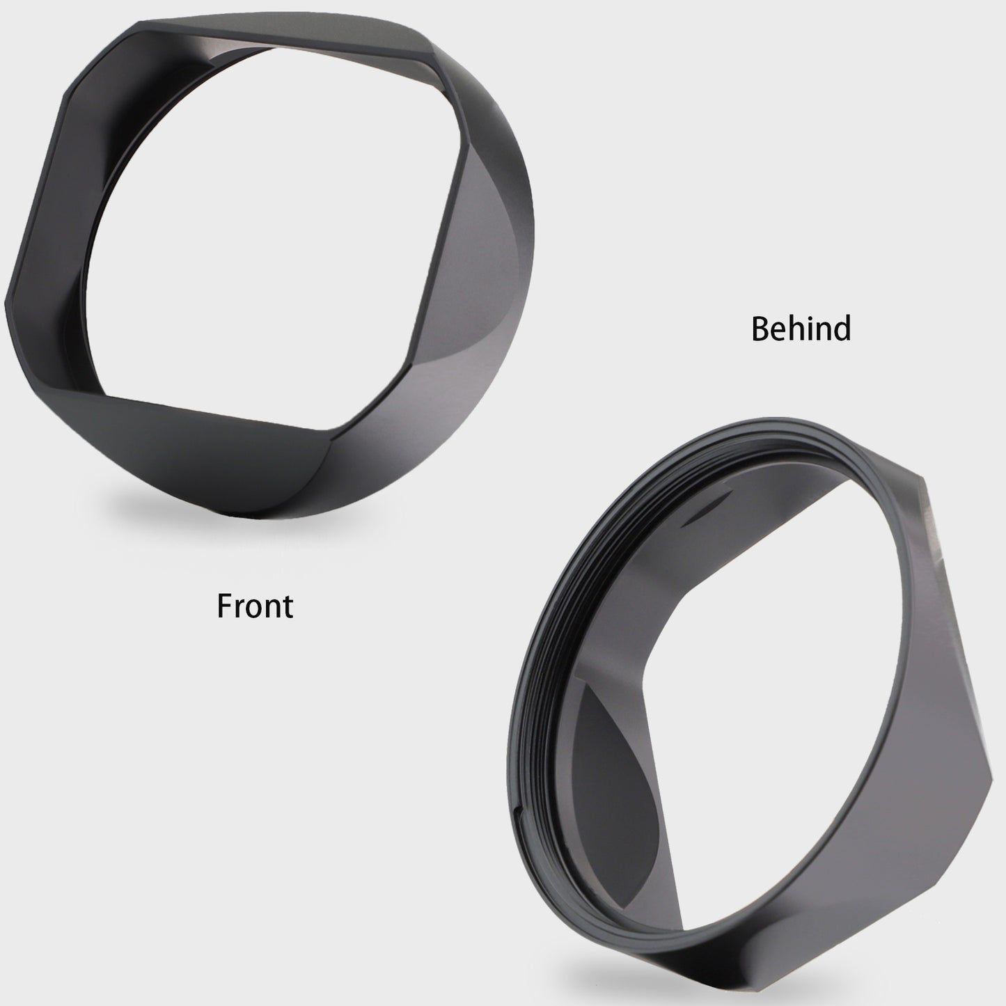 Haoge LH-LQ Metal Square Lens Hood for LeicaQ2 Q Q-P QP q Camera Accessories Black