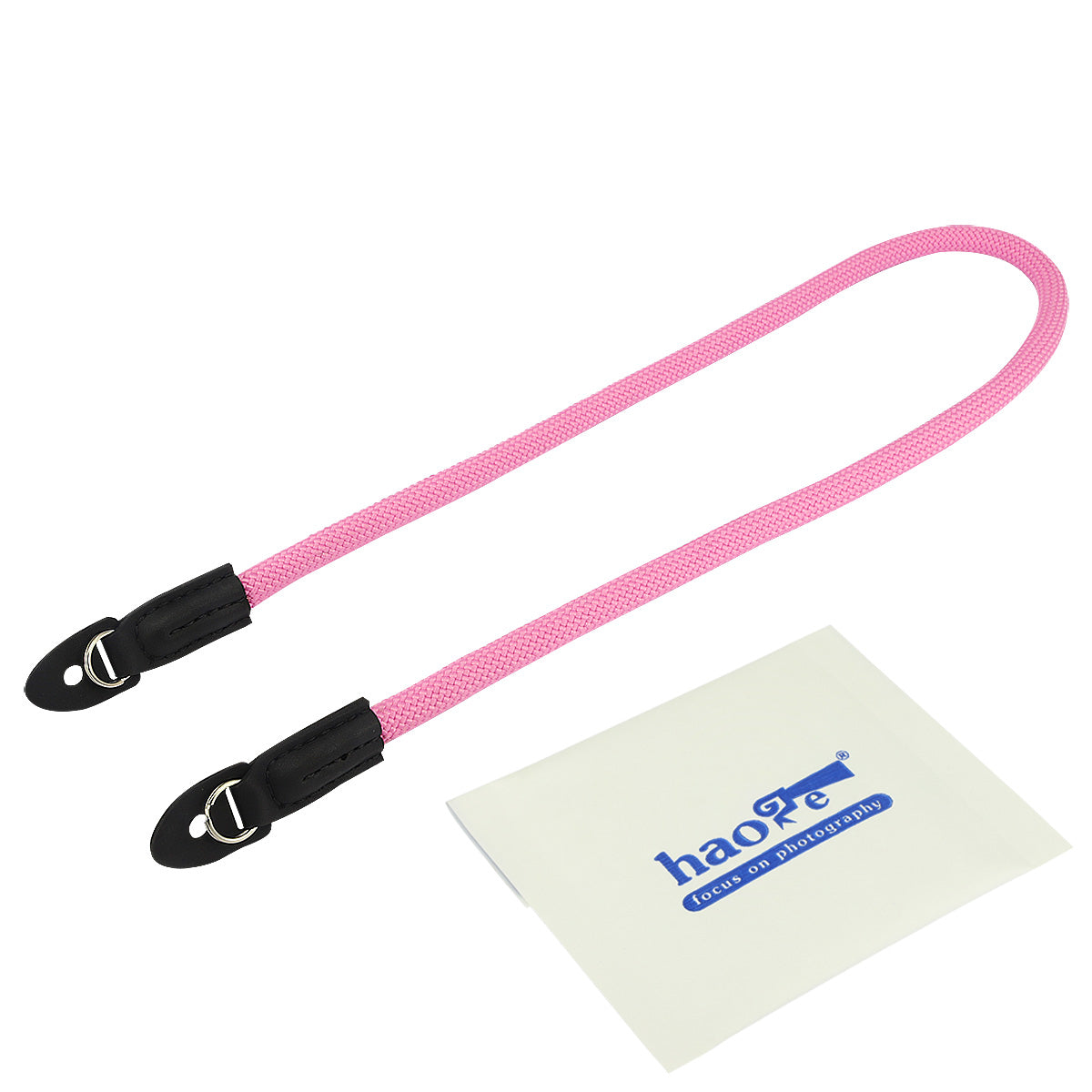 Haoge Camera Neck Strap for Sony a5000 a5100 a6000 a6100 a6300 a6400 a6500 a6600 NEX-3N NEX-5T NEX-5R NEX-6 NEX-7 NEX3 NEX5 NEX6 NEX7 A7C A7CII A7CR A1II Climbing Rope Pink