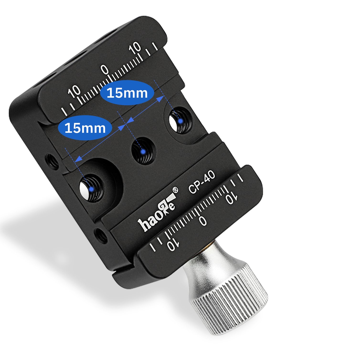 Haoge CP-40 DSLR and Mirrorless Quick Release Clamp for Arca-Type Standard Conversion Heighten riser Compatible with DJI Ronin S/SC ZHIYUN Crane Series Weebill S Gimbal Manfrotto Tripod Ball Head