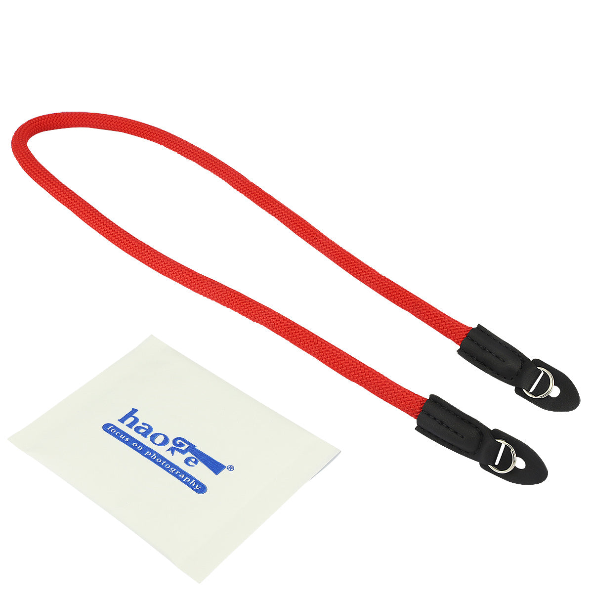 Haoge Camera Neck Strap for Leica M M-P M-E M8 M9 M9-P M10 M10-P M10-D M11 M11-P Q Q2 Q3 Q3-43 Q-P CL D-Lux7 D-Lux8 X Vario MP ME M9P M10P M10D QP Typ107 Typ109 Typ113 Typ116 Typ240 Typ246 Typ262 Climbing Rope Red