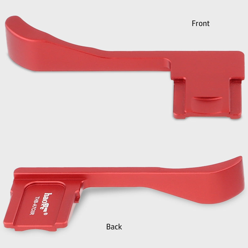 Haoge THB-A7CIIR Metal Hot Shoe Thumb Up Rest Hand Grip for Sony α7Cii,Alpha 7CII,A7CR,Camera Accessories Red