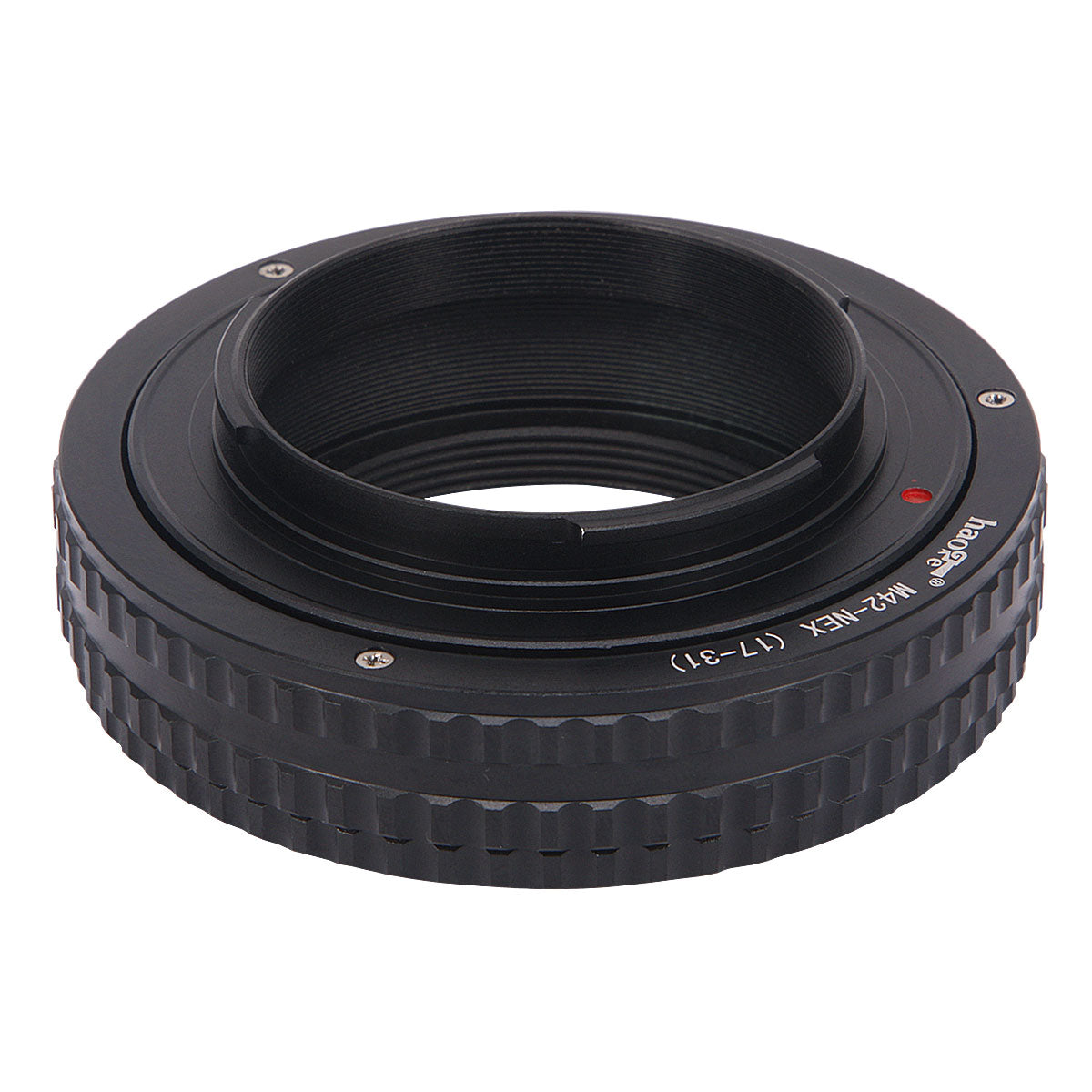Haoge Macro Focus Lens Mount Adapter Built-in Focusing Helicoid for M42 42mm Screw mount Lens to Sony E-mount NEX Camera 17mm-31mm