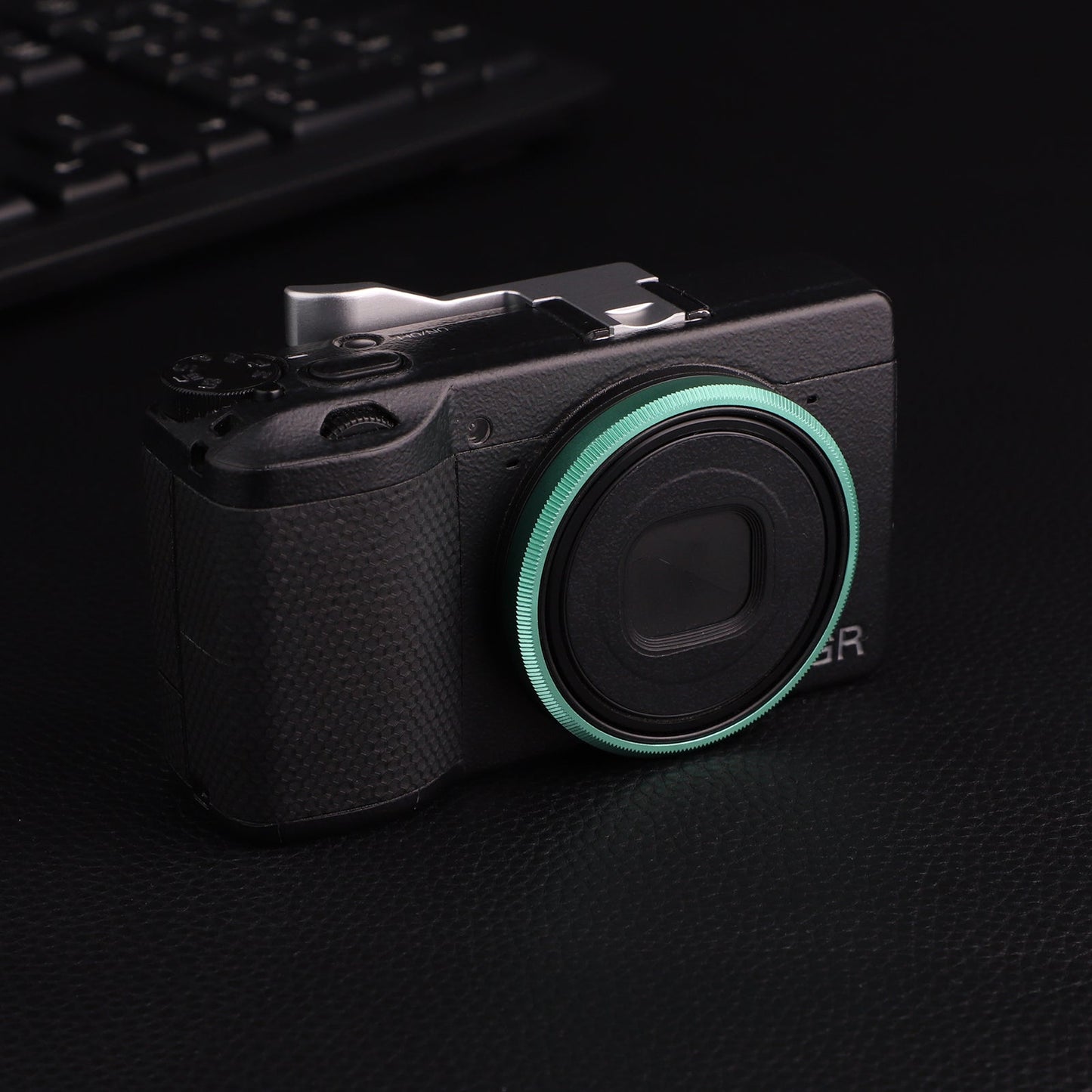 Haoge RRC-GR3XE Green Metal Decorate Ring for RICOH GR3X/GRIIIX Camera accessories replaces GN-2