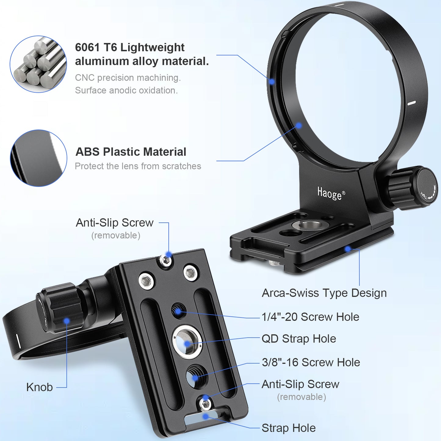 Haoge Lens Collar Replacement Foot Tripod Mount Ring for Olympus OM Syetem M.Zuiko Digital ED 90mm F3.5 Macro IS PRO Lens