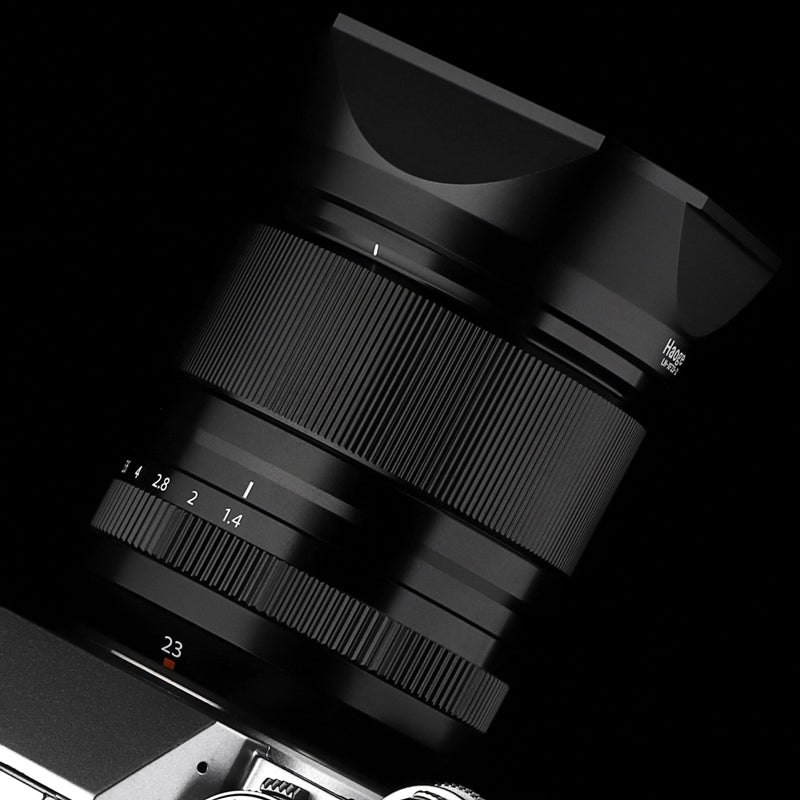 Haoge Metal Square Lens Hood for Fujifilm Fujinon Fuji XF 16-50mm F2.8-4.8 R LM WR lens Replaces LH-XF23 II/LH-XF23-2 Lens Hood with a Hood Cap