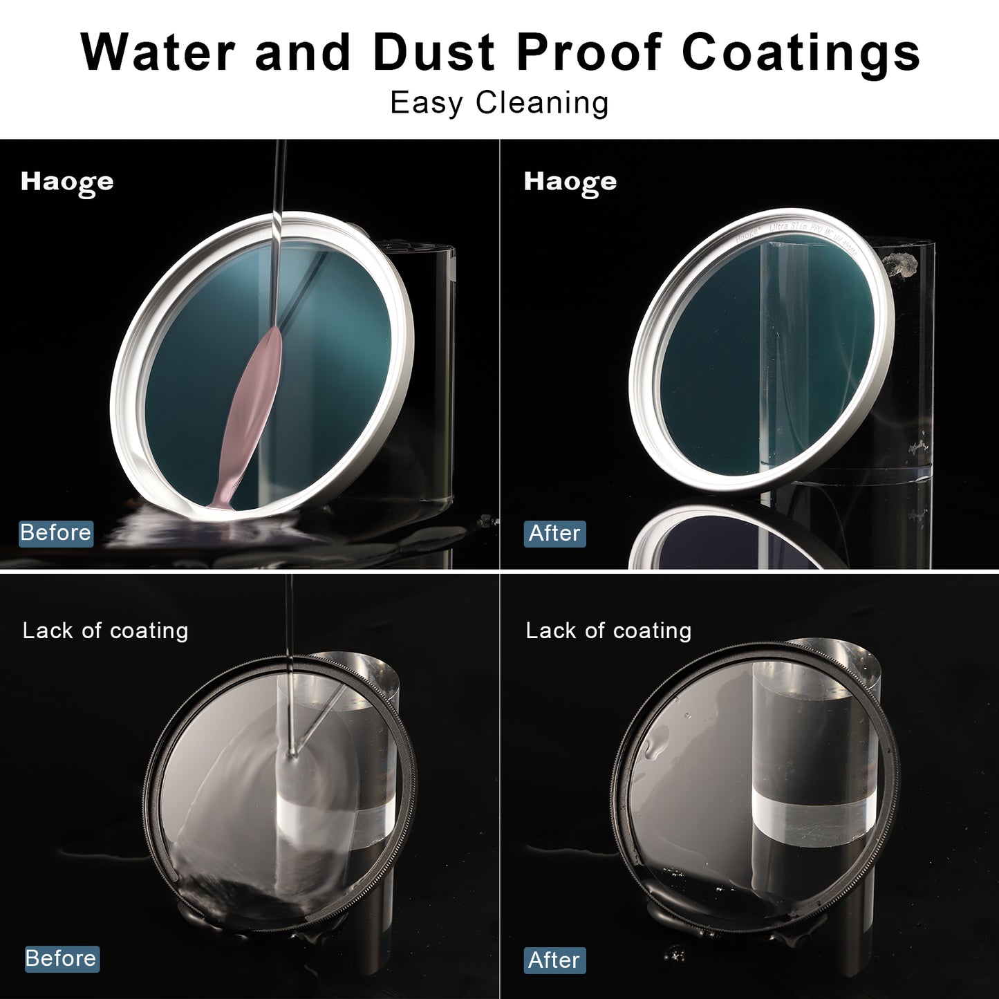 Haoge 43mm MC UV Lens Protection Filter for Leica Camera Lens Optical Glass Ultra Slim 18 Multi-Layer Coatings Silver
