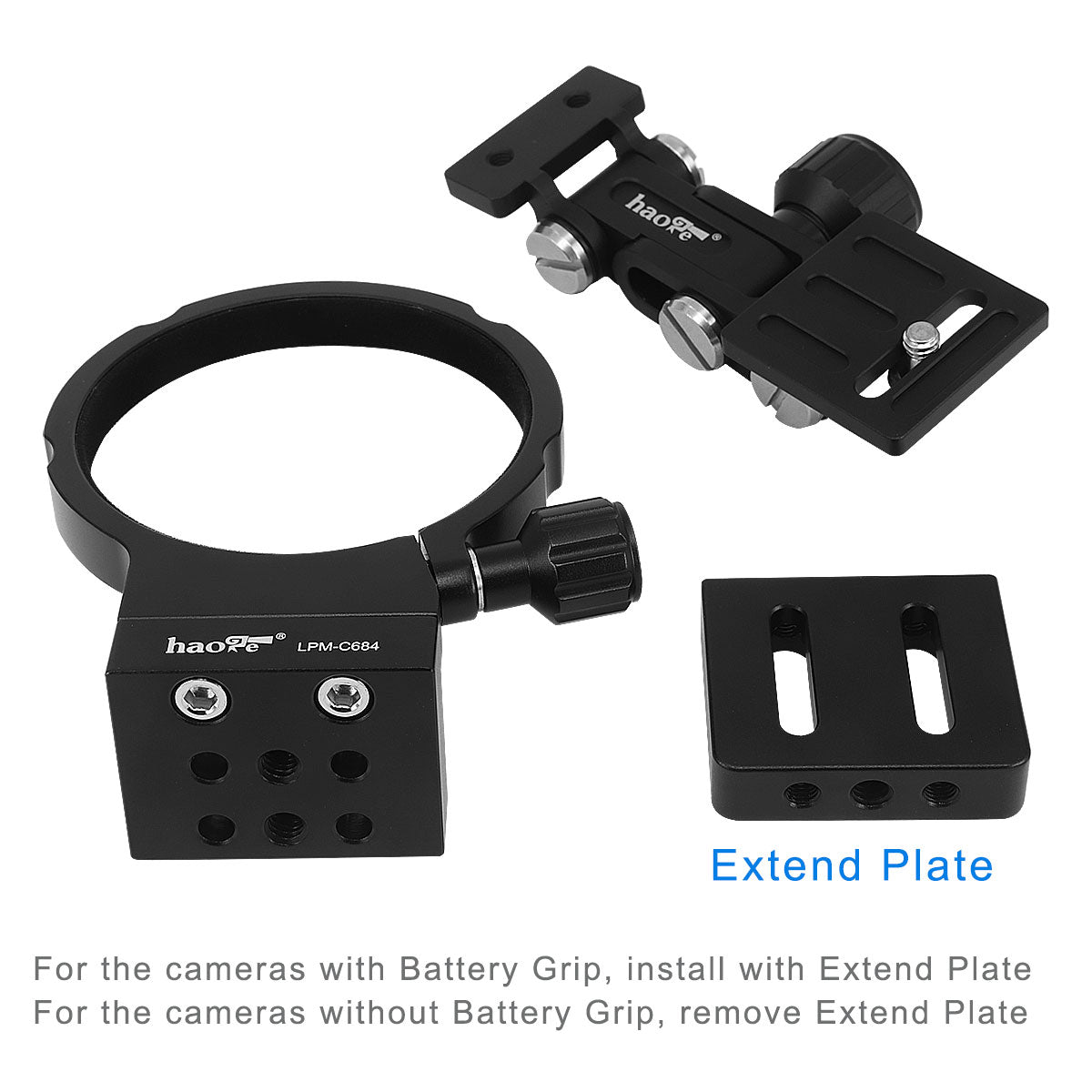 Haoge Camera Lens Bayonet Support Bracket Protector for Canon EF 500mm f/4L IS & IS II, EF 600mm f/4L IS & IS II & IS III and EF 800mm f/5.6L IS Super Telephoto Lens