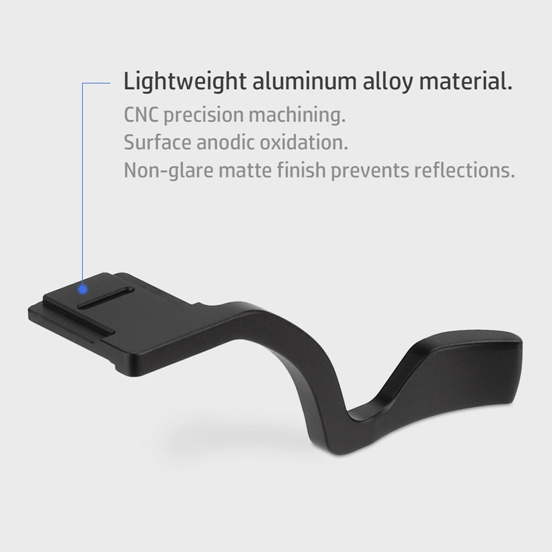 Haoge Metal Thumb Up Rest Hand Grip for Nikon Zf ZF Camera Accessories Black THB-ZF-B Hot Shoe Thumb Up
