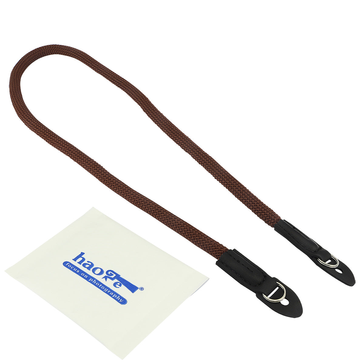 Haoge Camera Neck Strap for Sony a7, a7M2, a7M3, a7R, a7RM2, a7RM3, a7RM4, a7S, a7SM2, a9, a9M2, a99M2, RX10, RX10M2, RX10M3, RX10M4, RX1RM2 Climbing Rope Coffee