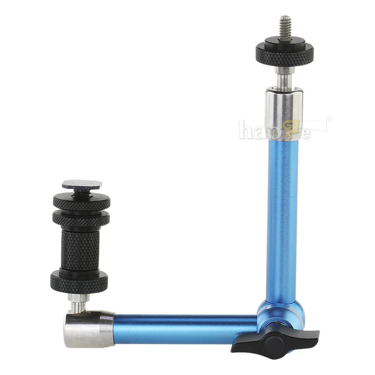 Haoge 11 inch Stainless Steel Adjustable Friction Articulating Magic Arm for DSLR Camera LCD Monitor LED Light Blue
