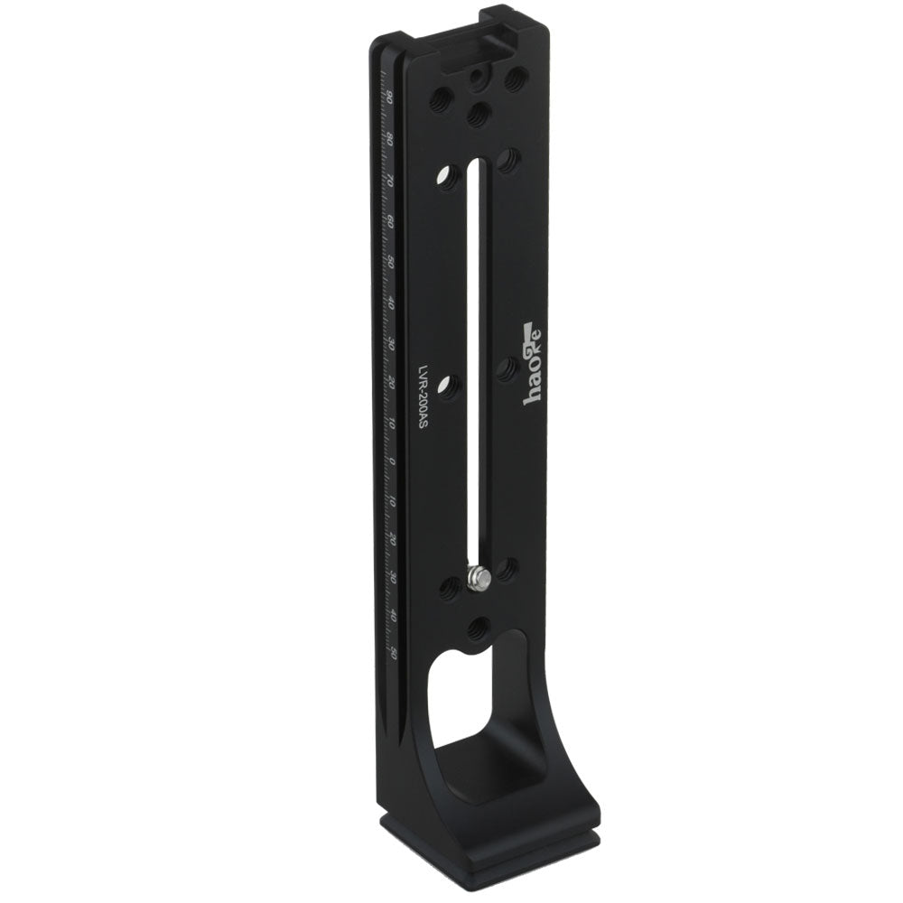 Haoge LVR-200AS 200mm Dual Dovetails Nodal Slide Vertical Rail with 90 Degree Quick Release Dovetail Compatible with Arca-Swiss SUNWAYFOTO