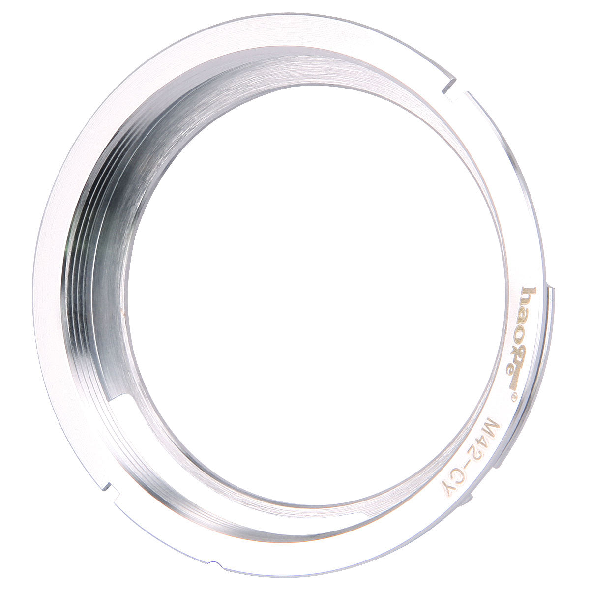 Haoge Manual Lens Mount Adapter for M42 42mm Screw mount Lens to Contax Yashica CY mount Camera