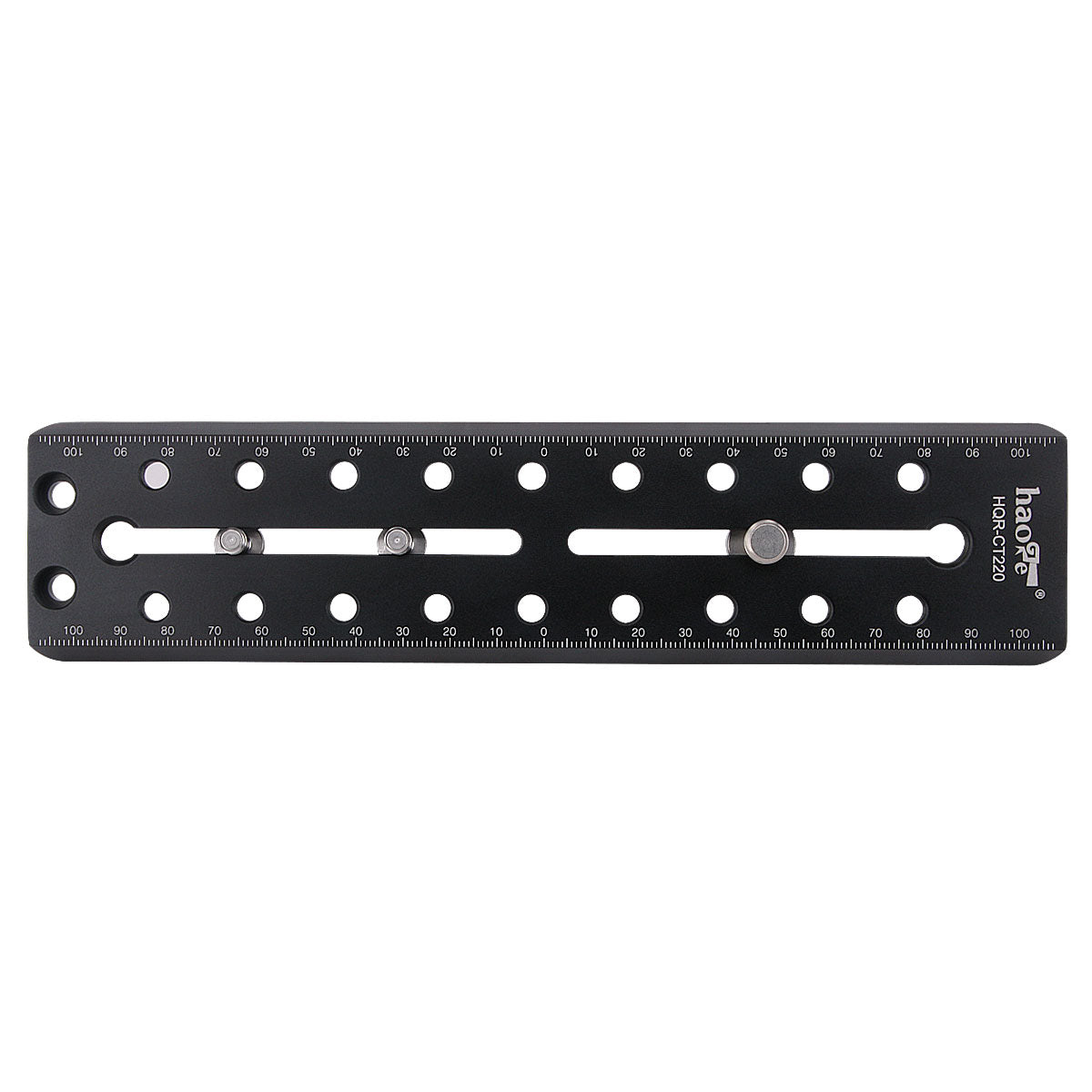 Haoge 220mm Camera Long Sliding Quick Release Plate specifically designed for CARTONI Focus 8S, Focus HD, e-Focus, Lambda 10, Spinhead Tripod Fluid Video Head