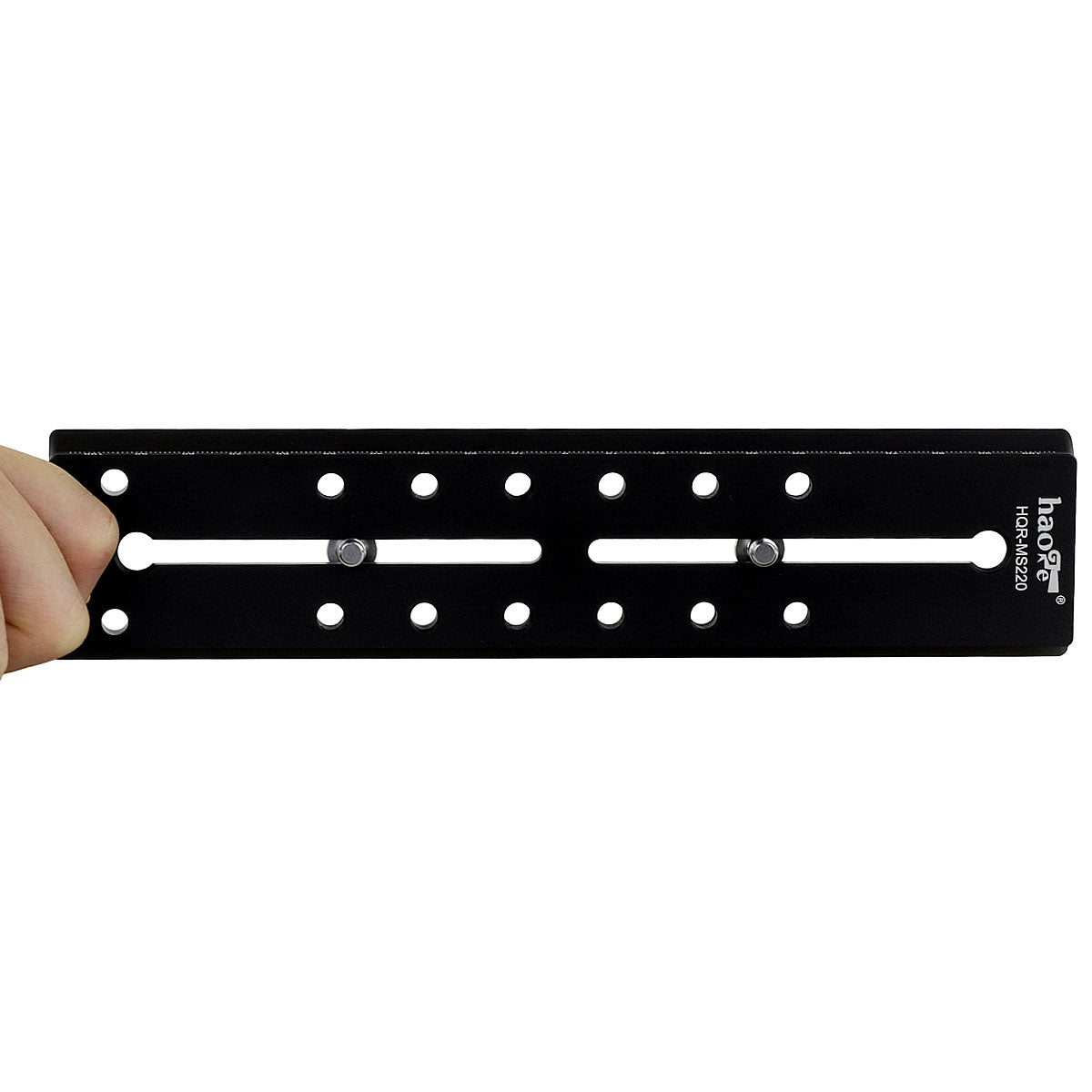 Haoge 220mm Long Sliding Quick Release Plate For Manfrotto Rapid Connect Clamp Benro Sirui Fluid Video Head Tripod Ball Heads