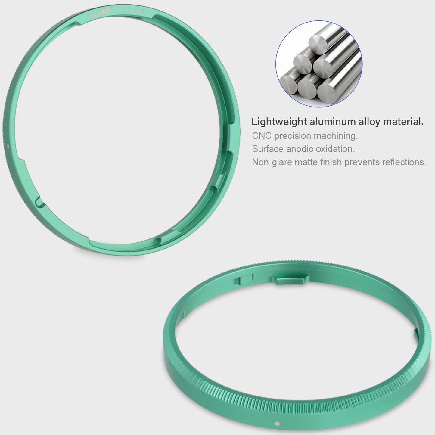 Haoge RRC-GR3XE Green Metal Decorate Ring for RICOH GR3X/GRIIIX Camera accessories replaces GN-2