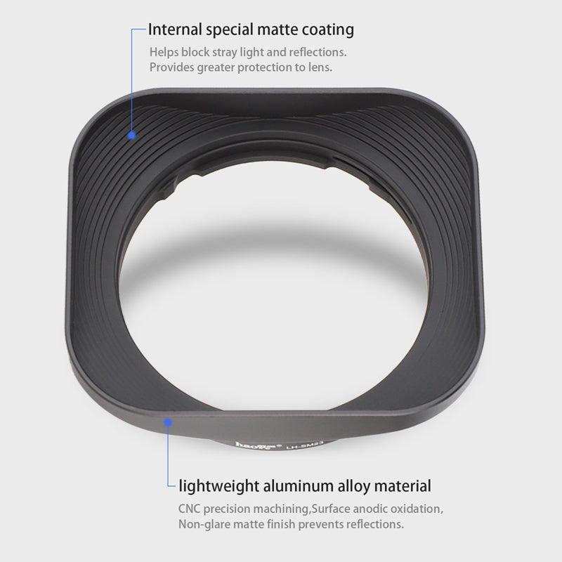 Haoge Bayonet Square Metal Lens Hood for Sigma 30mm F1.4 DC DN Lens LH-SM30