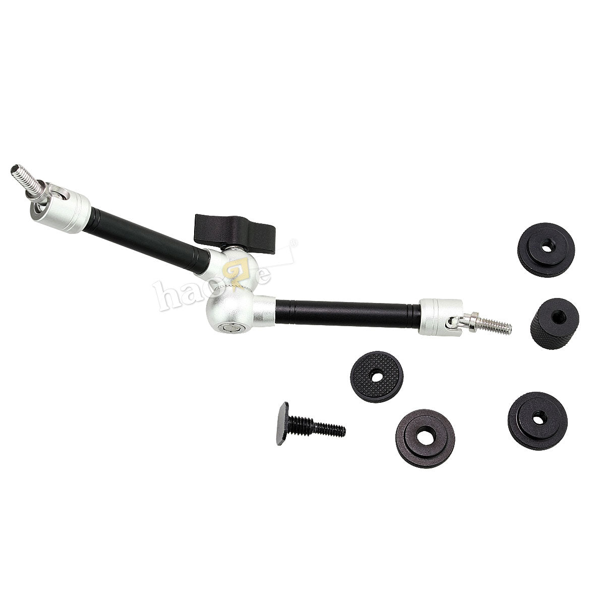 Haoge 11 inch Articulating Friction Magic Arm with Large Clamp Crab Pliers Clip for HDMI LCD Monitor LED Light DSLR Camera Video Tripod