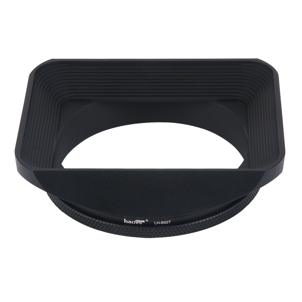 Haoge 62mm Square Metal Screw-in Mount Lens Hood Shade with Cap for Hasselblad XCD 45Pmm F/4 Lens