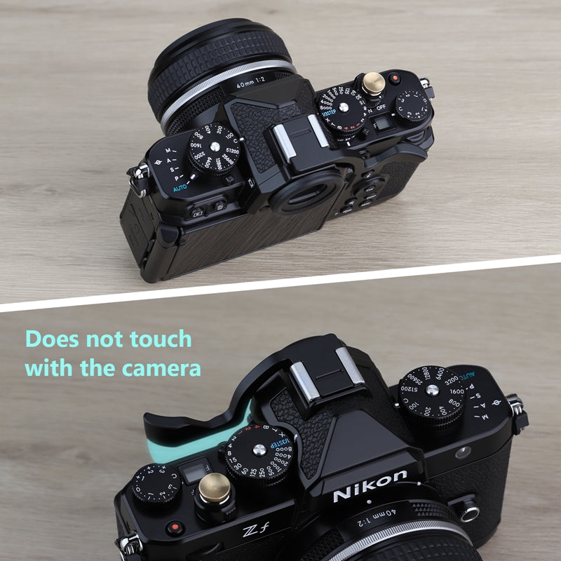 Haoge Metal Thumb Up Rest Hand Grip for Nikon Zf ZF Camera Accessories Black THB-ZF-B Hot Shoe Thumb Up