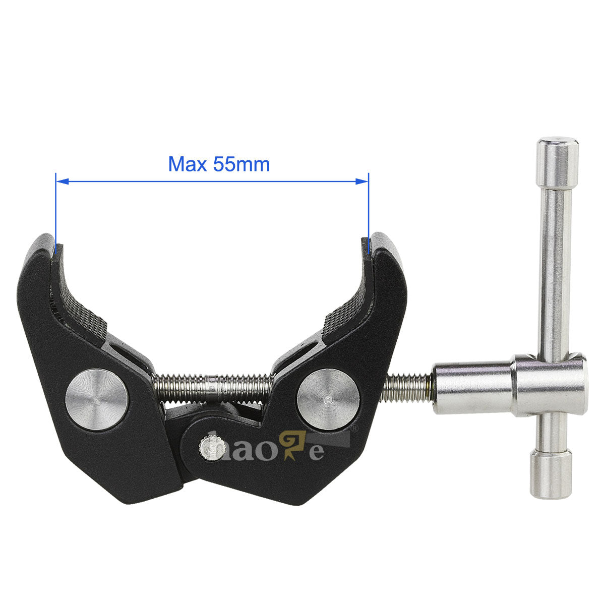 Haoge 7 inch Stainless Steel Articulating Friction Magic Arm with Large Clamp Crab Pliers Clip for HDMI LCD Monitor LED Light DSLR Camera Video Tripod Blue
