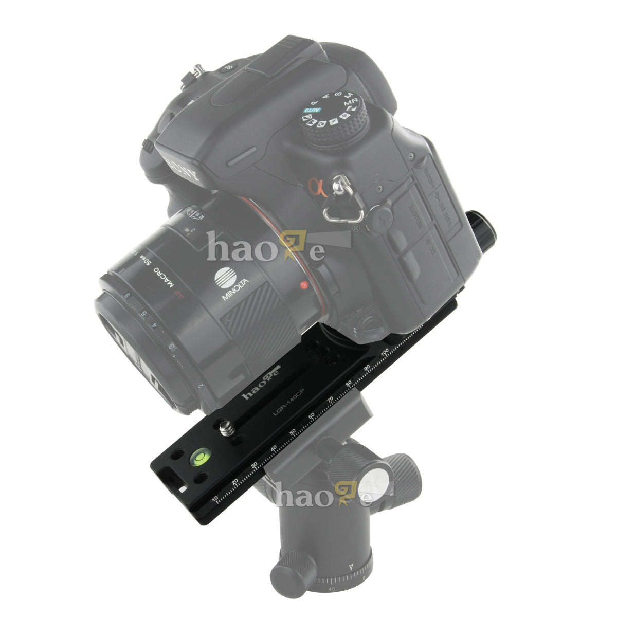 Haoge 140mm Nodal Slide Double Dovetail Focusing Rail Plate with Metal Quick Release Clamp and 70mm Plate for Camera Panoramic Panorama Close Up Macro Shoot fit Arca Swiss RRS Benro Kirk