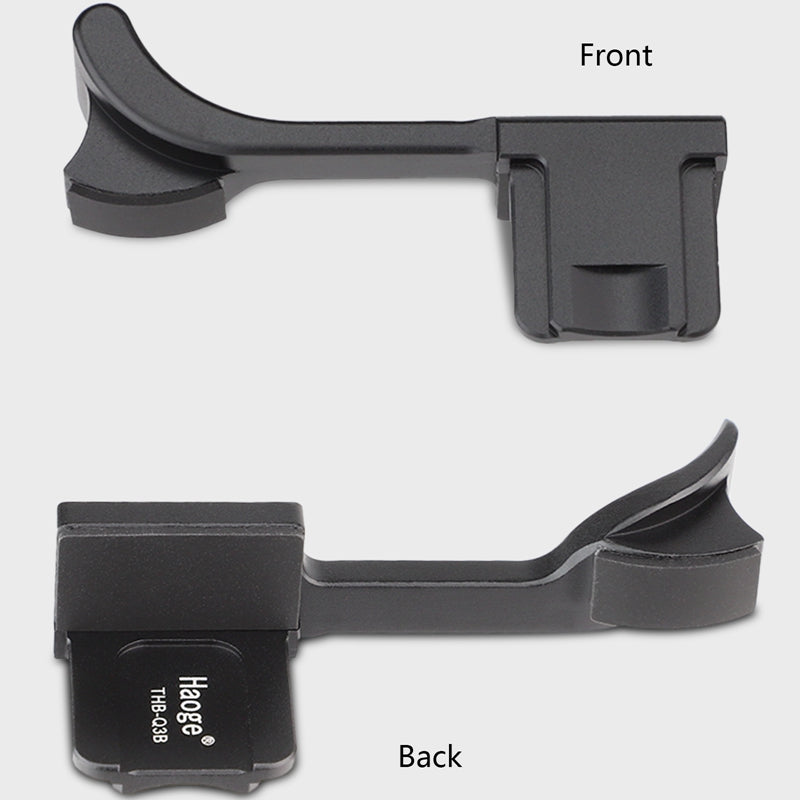 Haoge Metal Thumb Up Grip for Leica Q3 / Q3 43 Camera Digital AccessoriesTHB-Q3B Hot Shoe Thumb Up Rest Support Handgrip
