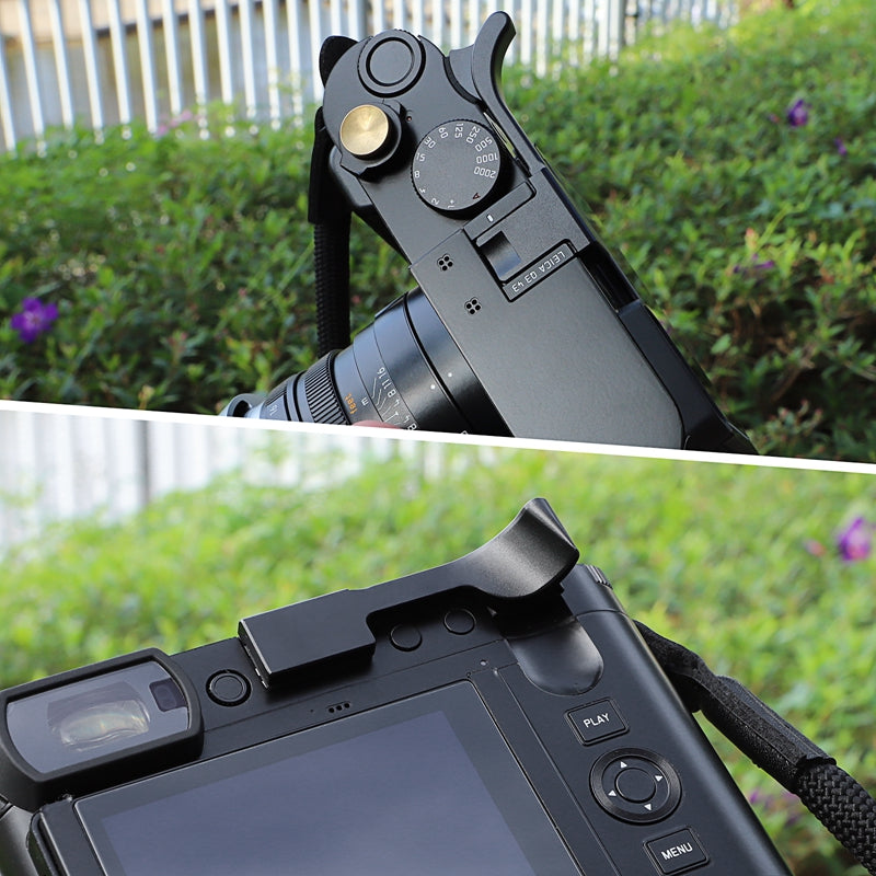 Haoge Metal Thumb Up Grip for Leica Q3 / Q3 43 Camera Digital AccessoriesTHB-Q3B Hot Shoe Thumb Up Rest Support Handgrip