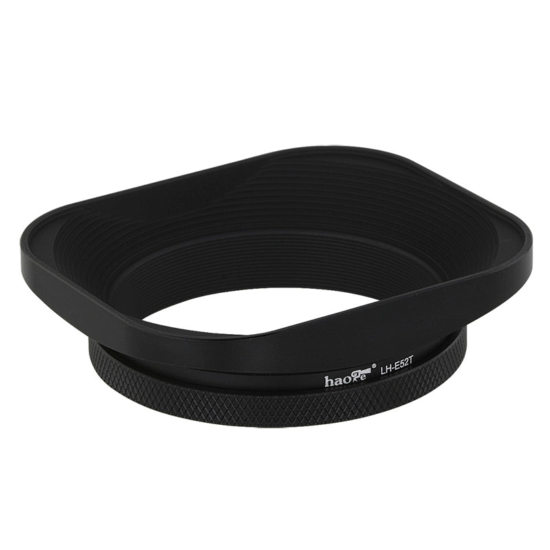 Haoge 52mm Screw Metal Square Lens Hood for Nikon NIKKOR Z 40mm f/2, Z 28mm f/2.8, Z 28mm f/2.8 (SE) Lens